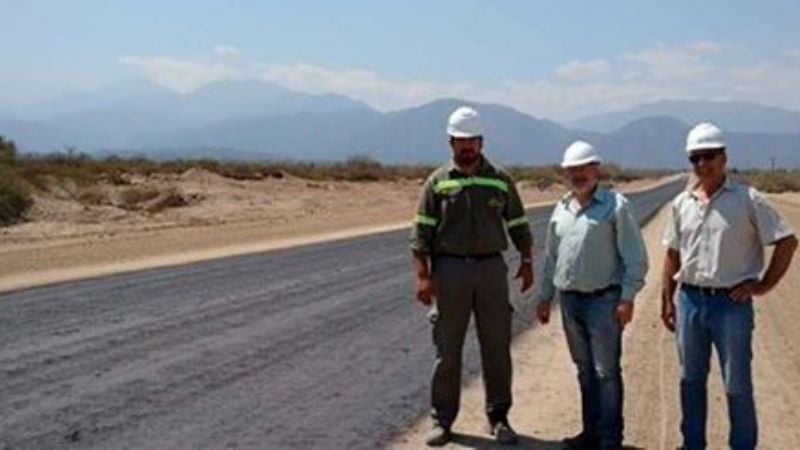Avanza la obra en la ruta 46