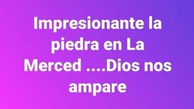 Feroz pedrada en La Merced