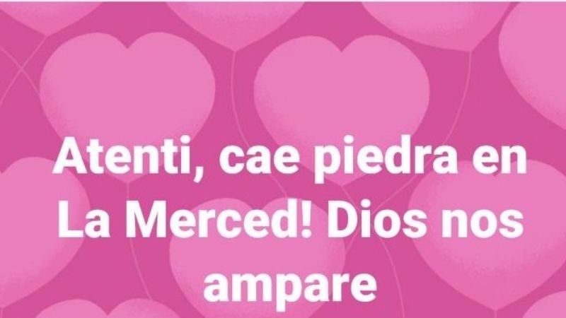 Feroz pedrada en La Merced