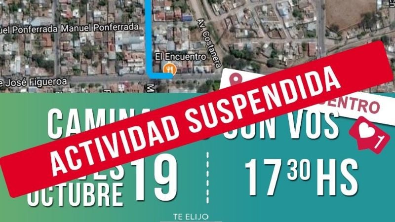 Por Maldonado, el FJPV suspendió actividades de campaña
