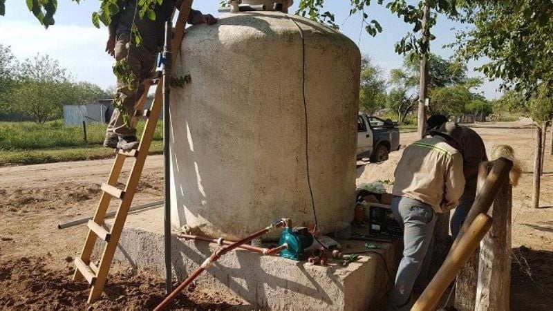 La Bajada ya cuenta con red de agua potable