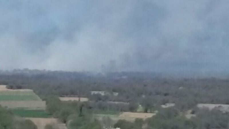 Controlaron incendio en Ambato