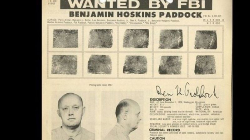 El padre del tirador de Las Vegas fue uno de los criminales más buscados por el FBI