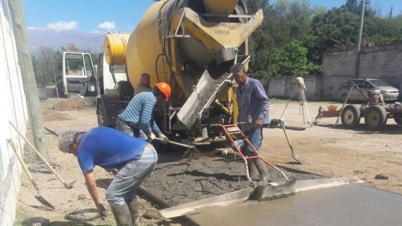 Ejecutan importantes obras en el Club Villa Dolores
