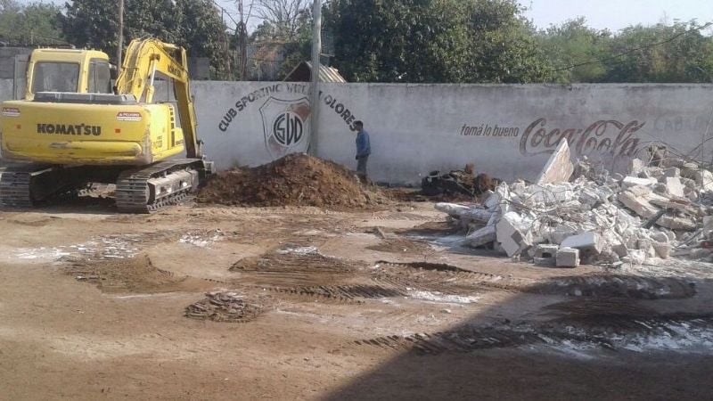 Ejecutan importantes obras en el Club Villa Dolores