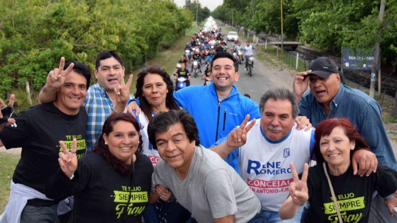 El PJ de FME cerró la campaña con una caravana “de la victoria”