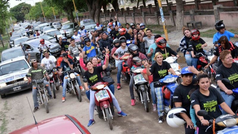 El PJ de FME cerró la campaña con una caravana “de la victoria”