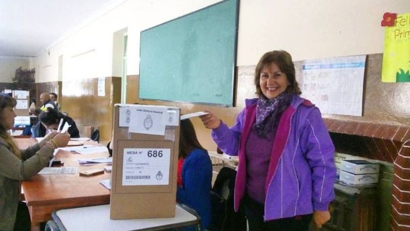 Votó Nilda Escotorín