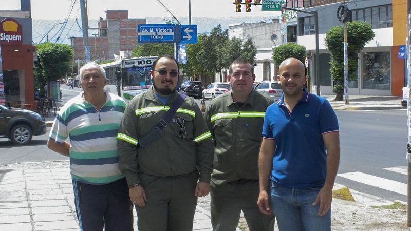 Onda Verde en semáforos de la Av. Belgrano