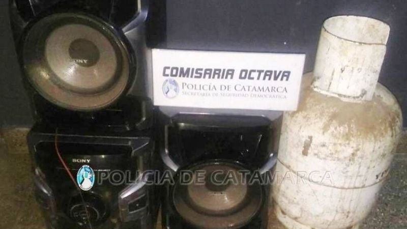 Aprehendieron a un joven y recuperan elementos robados