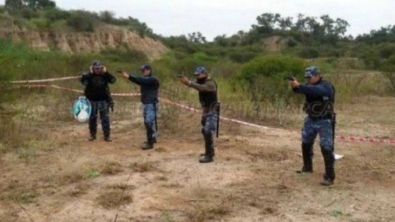 Práctica de tiro en Capital y Ancasti