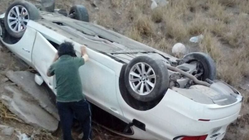 Tremendo vuelco en la zona de Choya Viejo