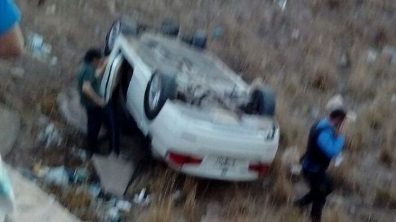 Tremendo vuelco en la zona de Choya Viejo