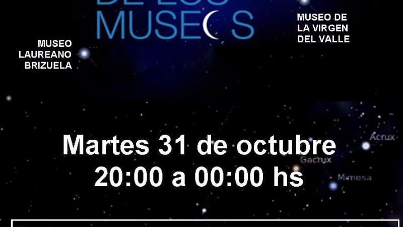 Se viene “La Noche de Los Museos”, por segunda vez en SFVC