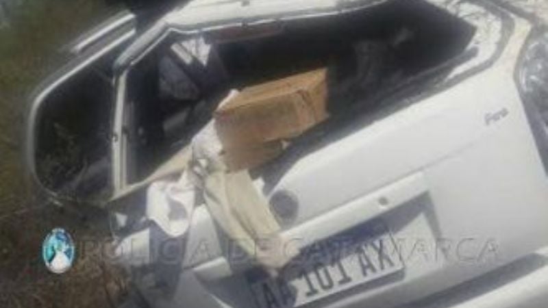 Volcó un auto en Capayán