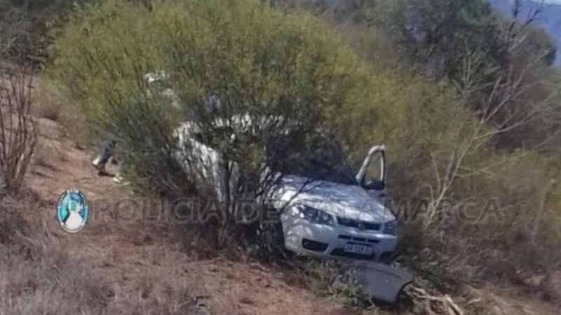 Volcó un auto en Capayán