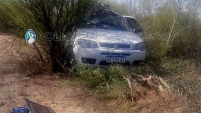 Volcó un auto en Capayán