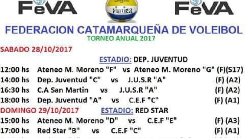 Hoy y mañana nueva fecha por el Anual de Vóley