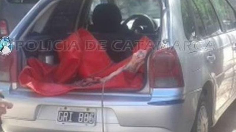Llevaba 50 kilos de carne en el baúl del auto