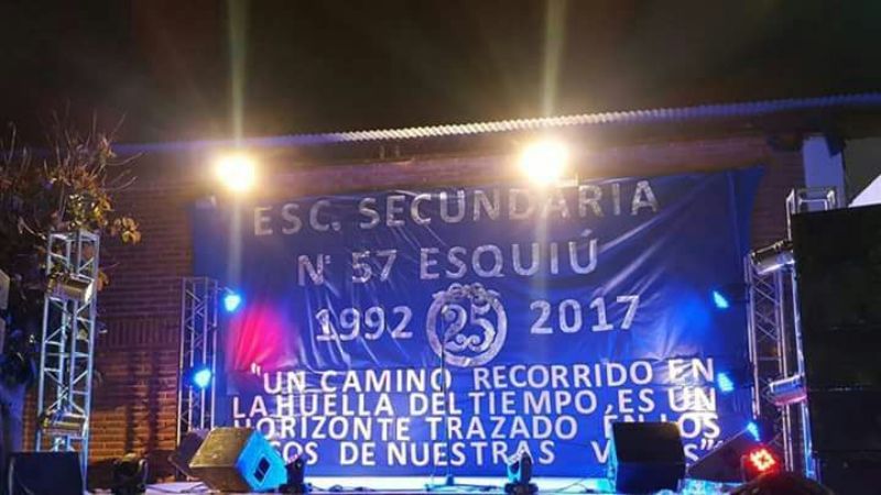Escuela Secundaria N° 57 de Esquiú festejó sus bodas de plata