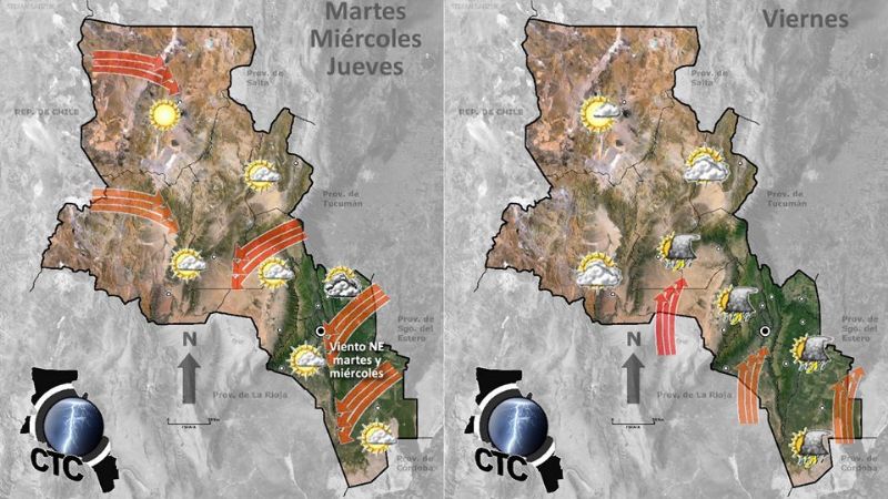 Se espera la llegada de un frente frío