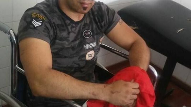 Sangrienta pelea en la calle entre dos boxeadores profesionales