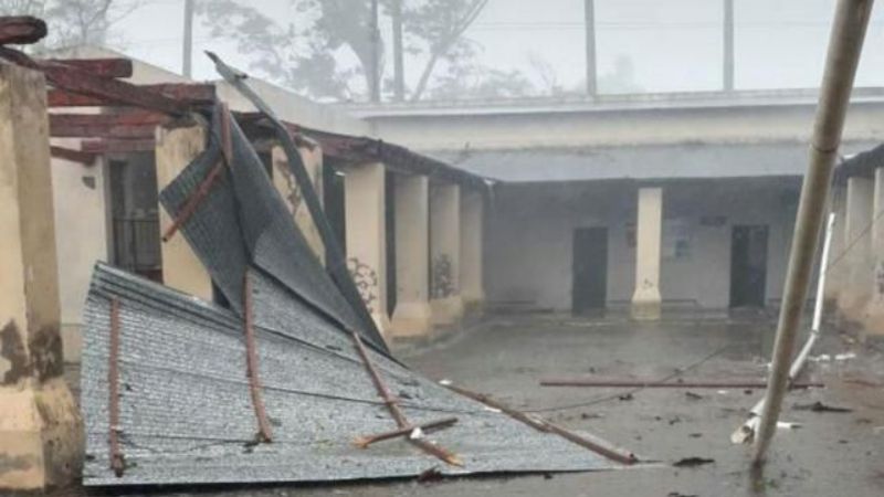Una tormenta de granizo y viento causó destrozos en el este de Tucumán
