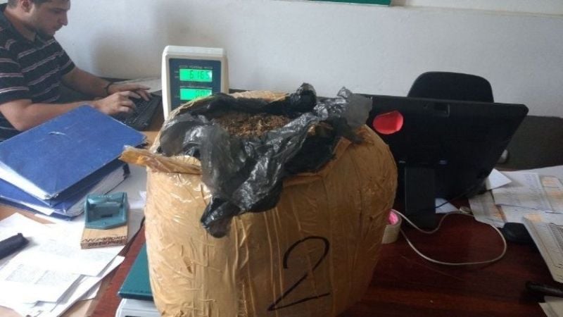 Detectan casi 250 kilos de marihuana en dos encomiendas