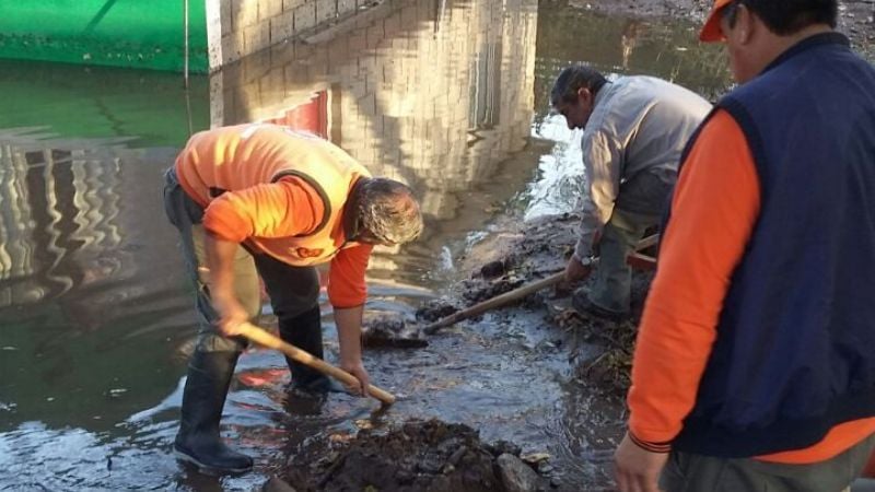 Trabajos tras el paso del arrasador “Pampero Sur”
