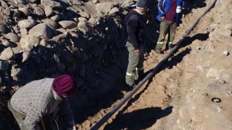 Llega el agua potable a Loteo Parque Sur