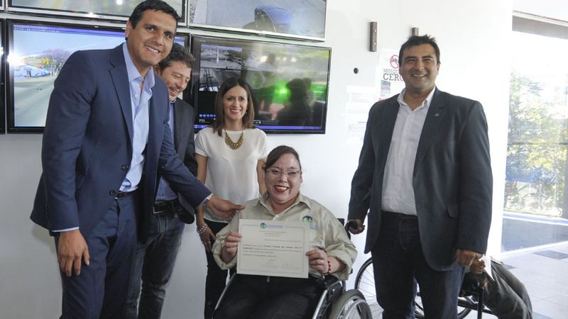 Entrega de certificados del "Promover para personas con discapacidad"