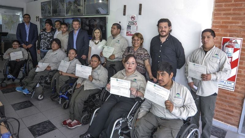 Entrega de certificados del "Promover para personas con discapacidad"