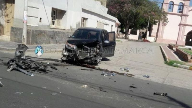 Violento choque en Valle Viejo