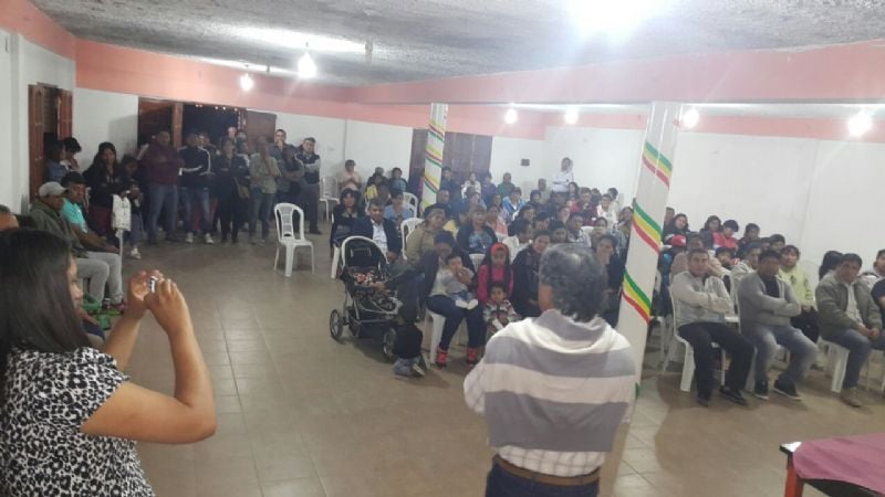 El barrio Santa Rosa recibió a los candidatos del FJPV