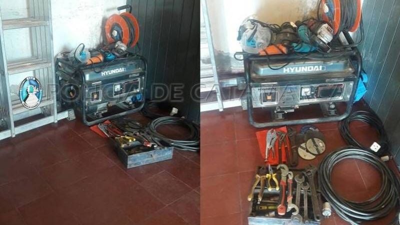 Dos aprehendidos por robo a Bomberos Voluntarios de Recreo