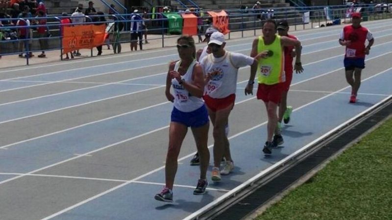 López campeón argentino en los 5.000 Mts. de marcha