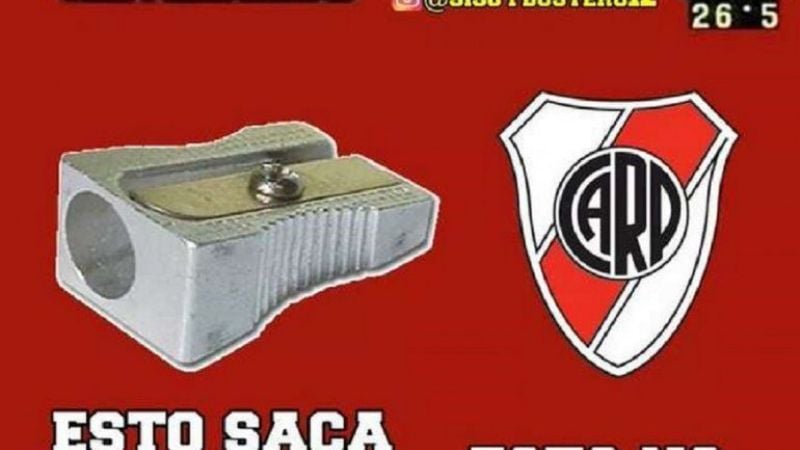 River humillado  con las cargadas en las redes sociales