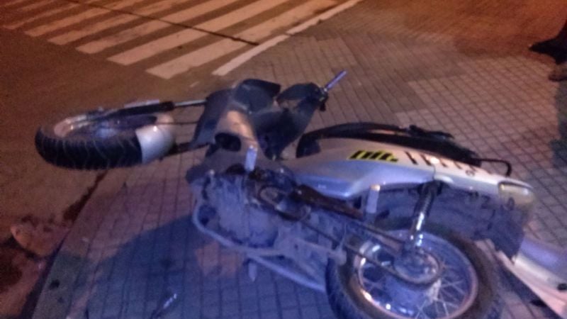 Tres accidentes de motos con un saldo de tres heridos