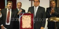 Gustavo Saadi, Silvana Ginocchio, y Eduardo Brizuela recibieron sus diplomas de diputados nacionales.