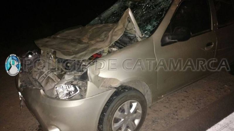 Perdió el control y volcó en la ruta 38