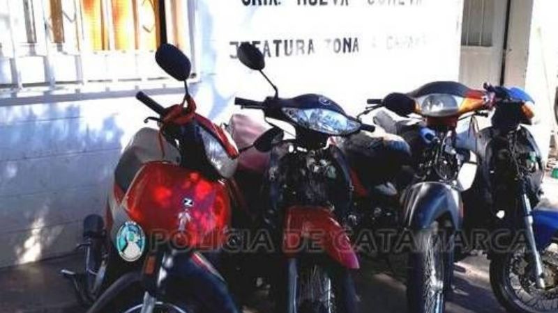 Recuperan cuatro motos robadas de una fiesta privada en Nueva Coneta