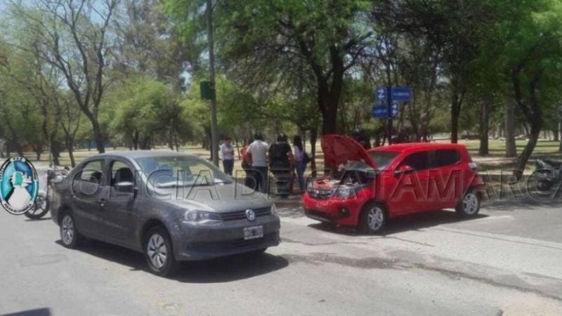 Mujer lesionada en un choque
