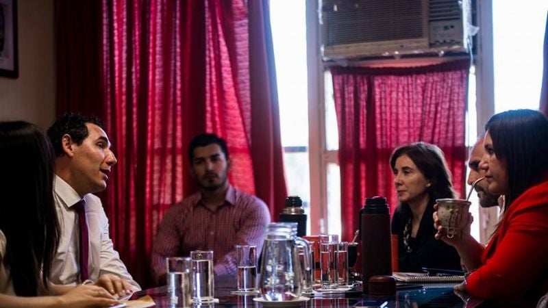 Diputados con el juez Gershani por el nuevo Régimen Procesal Penal Juvenil