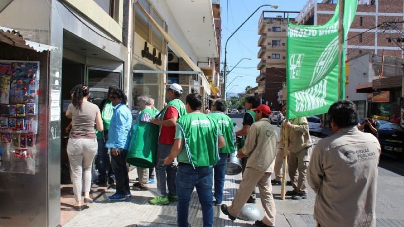 Protesta de ATE por el bono de fin de año