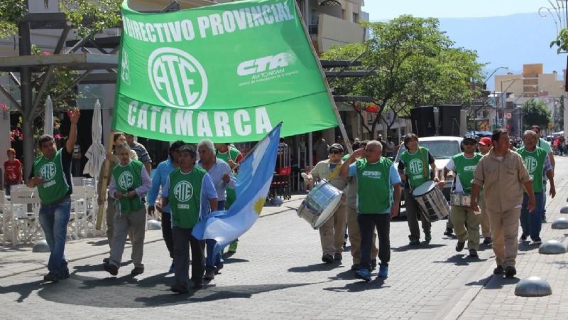 Protesta de ATE por el bono de fin de año