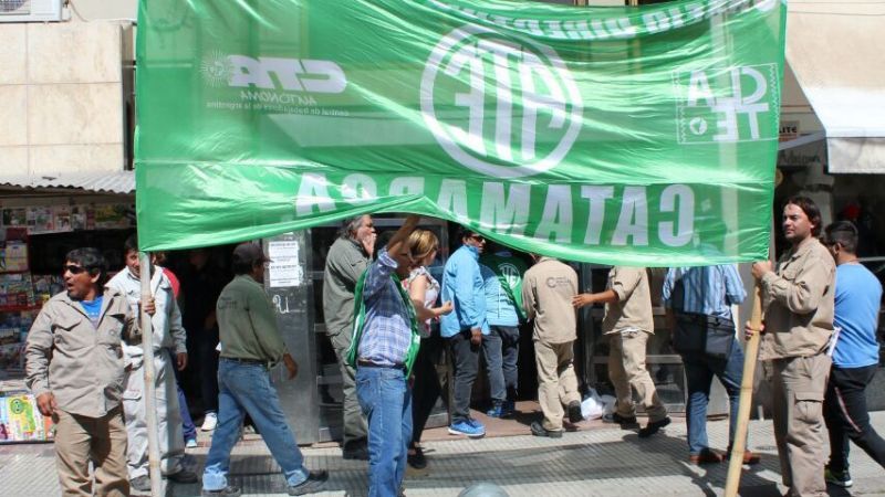 Protesta de ATE por el bono de fin de año