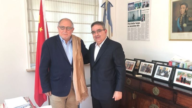 El embajador argentino en China recibió a Jalil