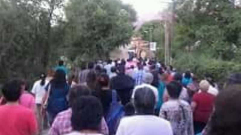 Procesión del "Señor de la Salud" en Mutquín