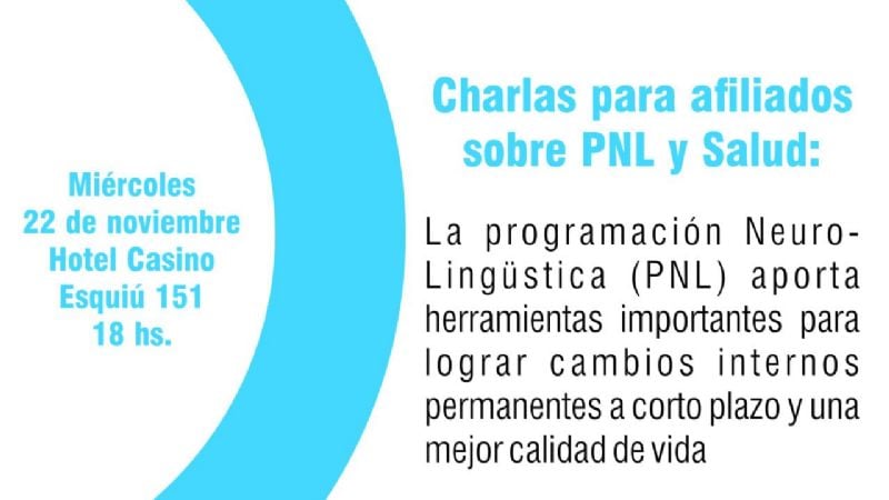 Charla sobre Programación Neurolingüística para diabéticos