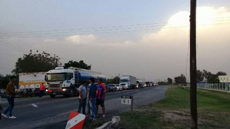 Corte de ruta en Recreo